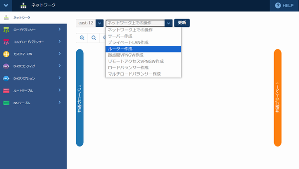 コントロールパネル-ネットワーク-ルーター作成