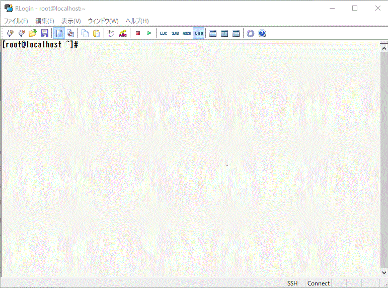 「OK」をクリックすると、サーバーにログインします。