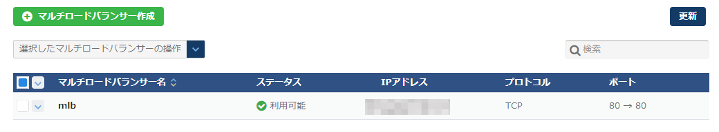マルチロードバランサー一覧