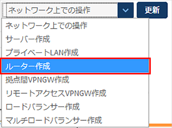 ネットワーク一覧画面